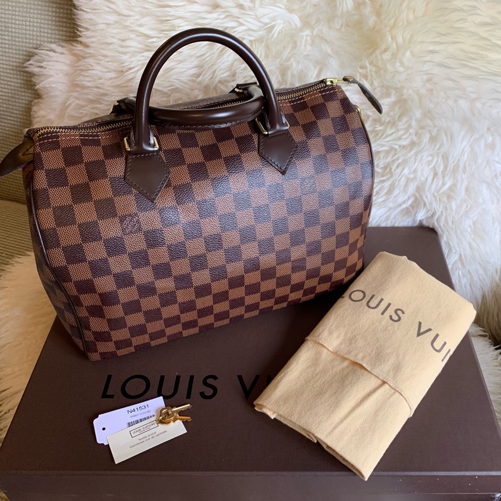 SOLD👜Louis Vuitton Damier Ebene Speedy 30👜